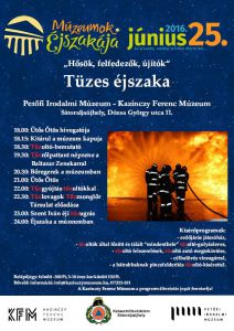 Night of the Museums - Sátoraljaújhely - programme